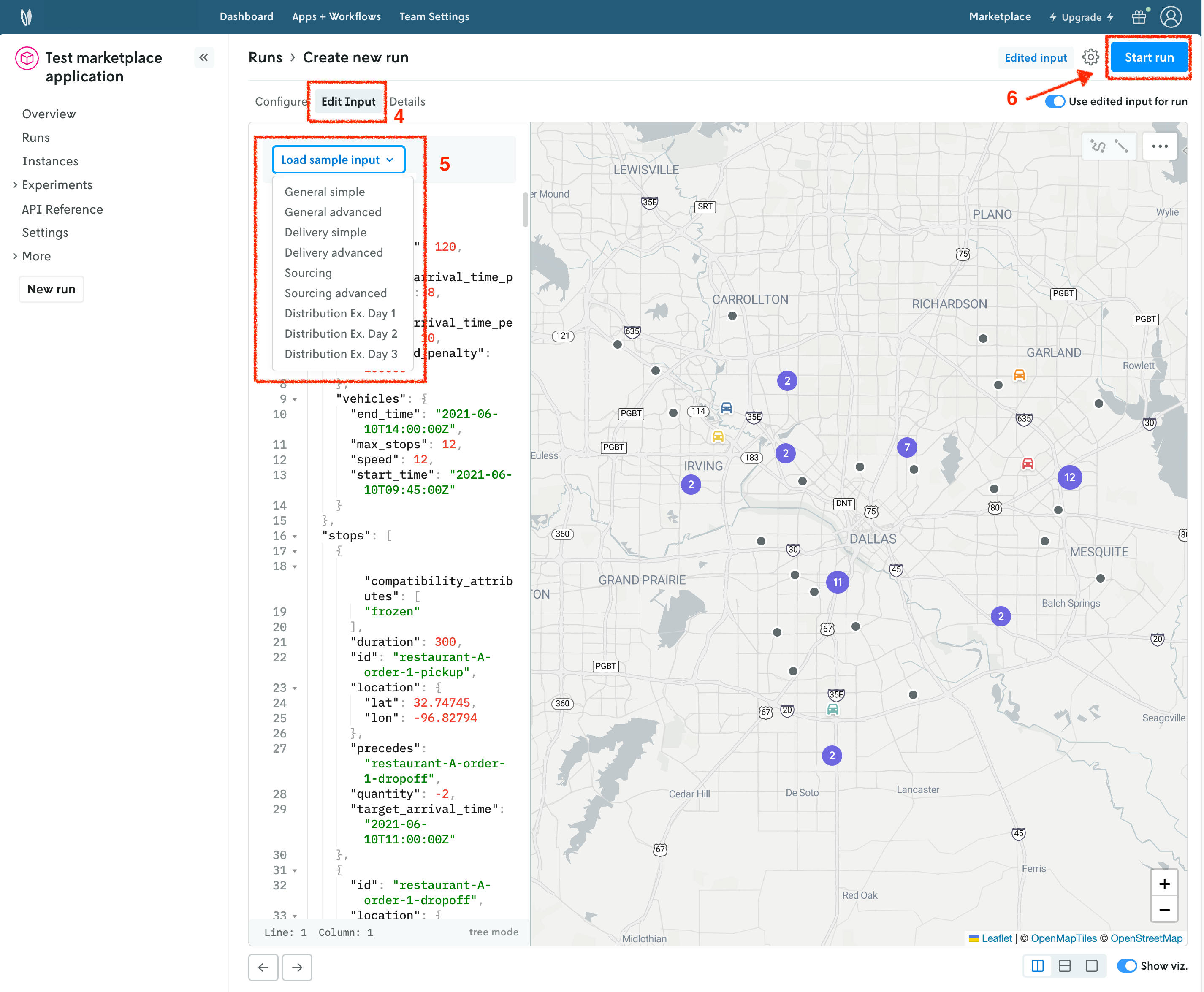New run explore console