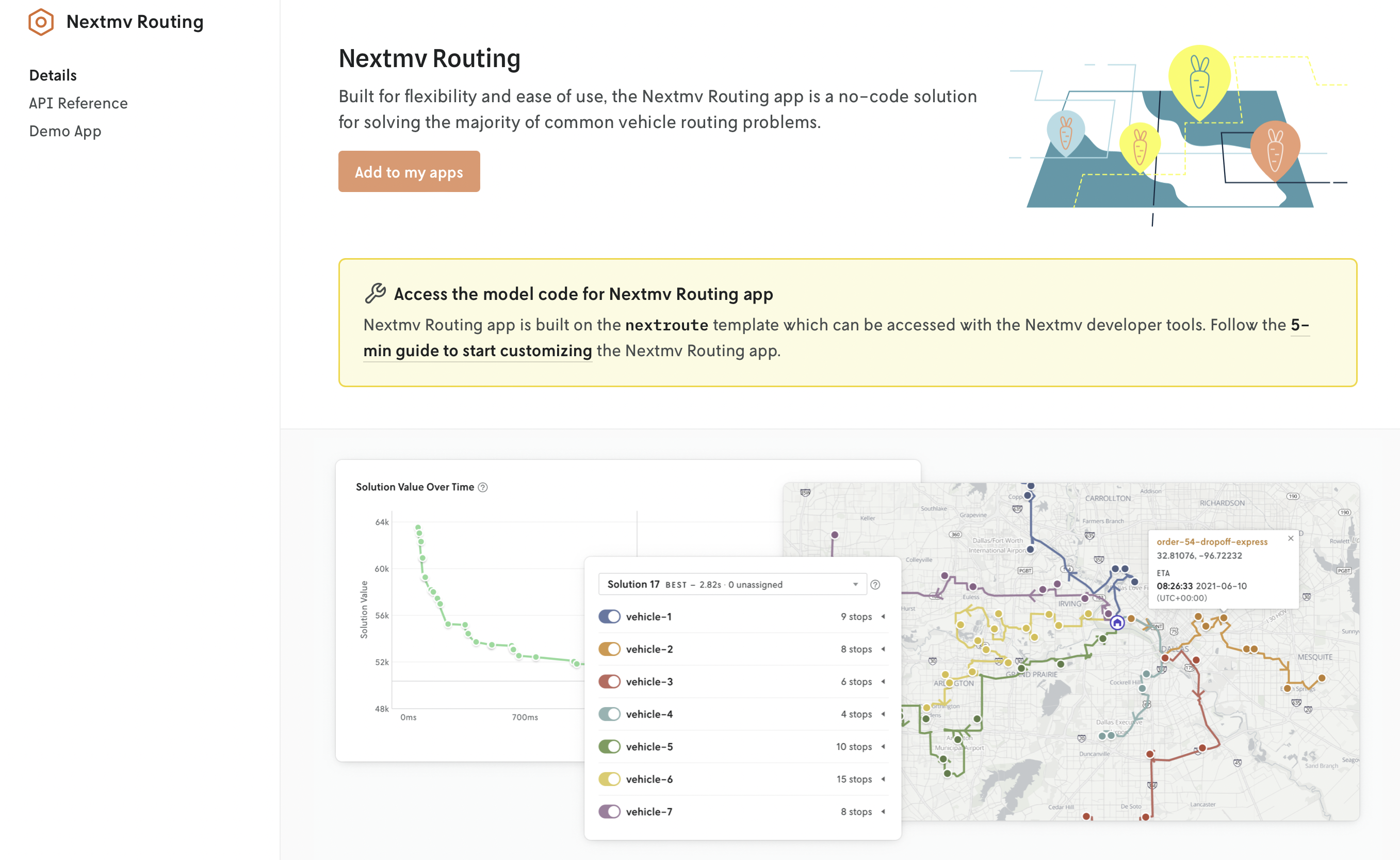 Routing app